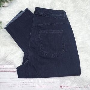 👖|•SUSAN GRAVER•| Dark Wash Girlfriend Jeans Size 14 L28👖